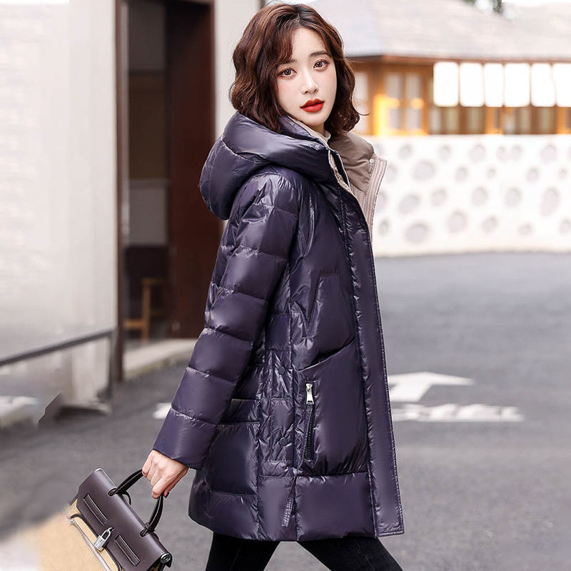 波司豋免洗羽绒服女2023年新款女款时尚洋气修身中长款加厚品牌外