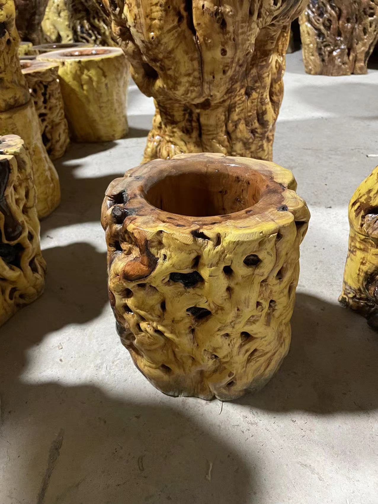 枣木笔筒，直径16-23，高16-23