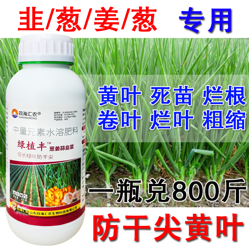 葱姜蒜韭菜干尖灵大蒜专用肥预防干尖黄叶枯萎灰霉黄点葱姜叶面肥