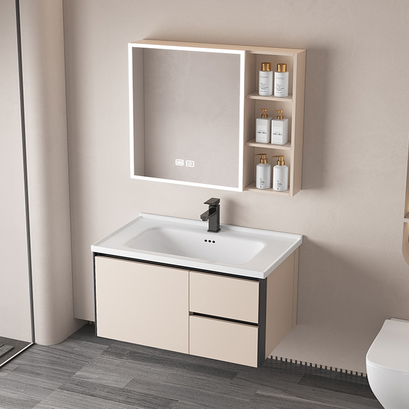 蜂窝铝抽屉浴室柜组合小户型卫生间洗漱台池陶瓷一体盆洗脸洗手盆