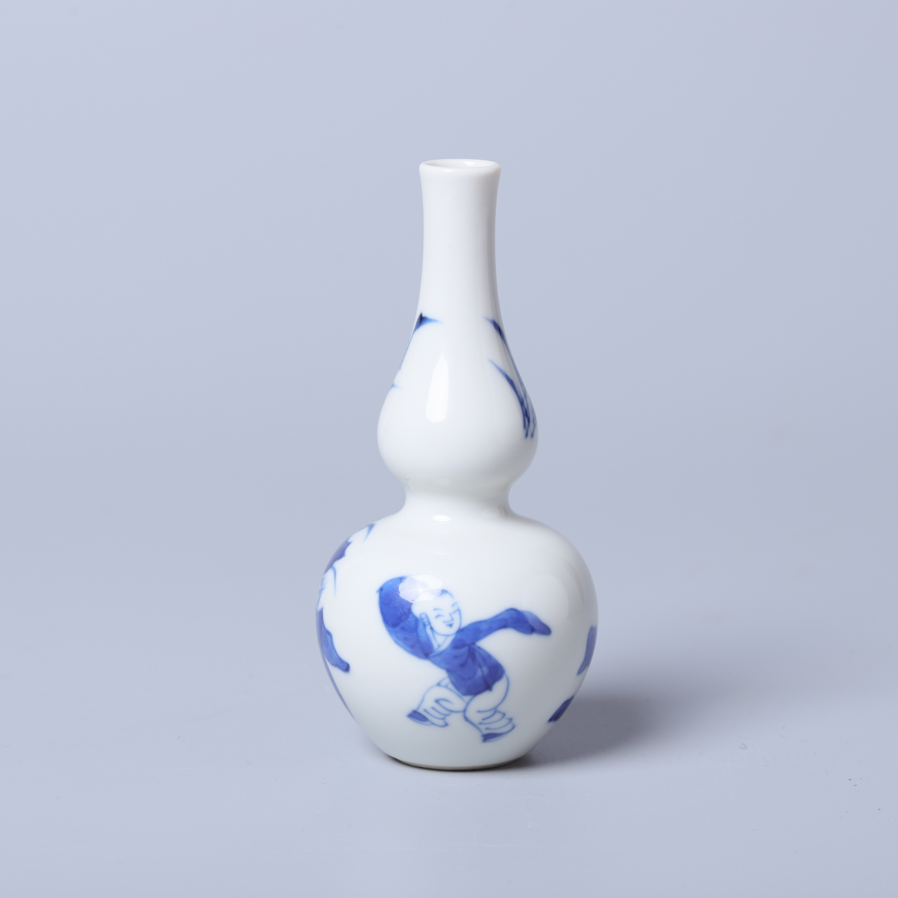 【九甄乐诚】青花婴戏纹葫芦瓶