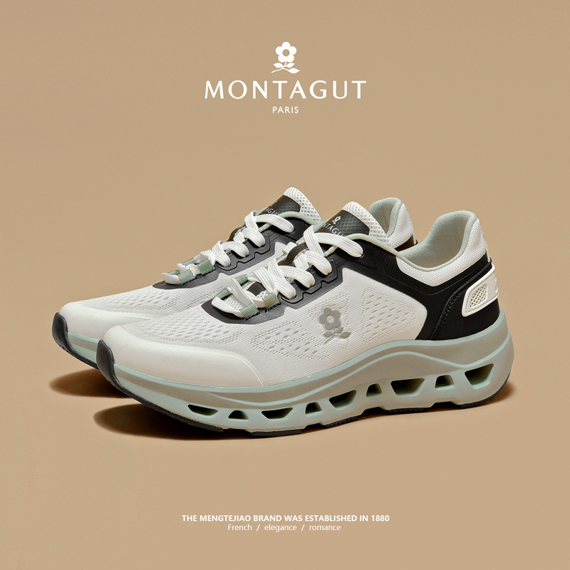 Montagut/梦特娇男士时尚休闲春夏季百搭减震跑步运动鞋0238W