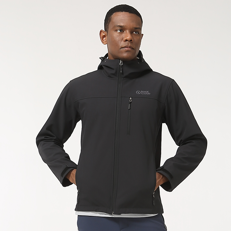 RockCloud/岩云[【特卖】春秋新款户外连帽透气防泼水软壳男款上衣