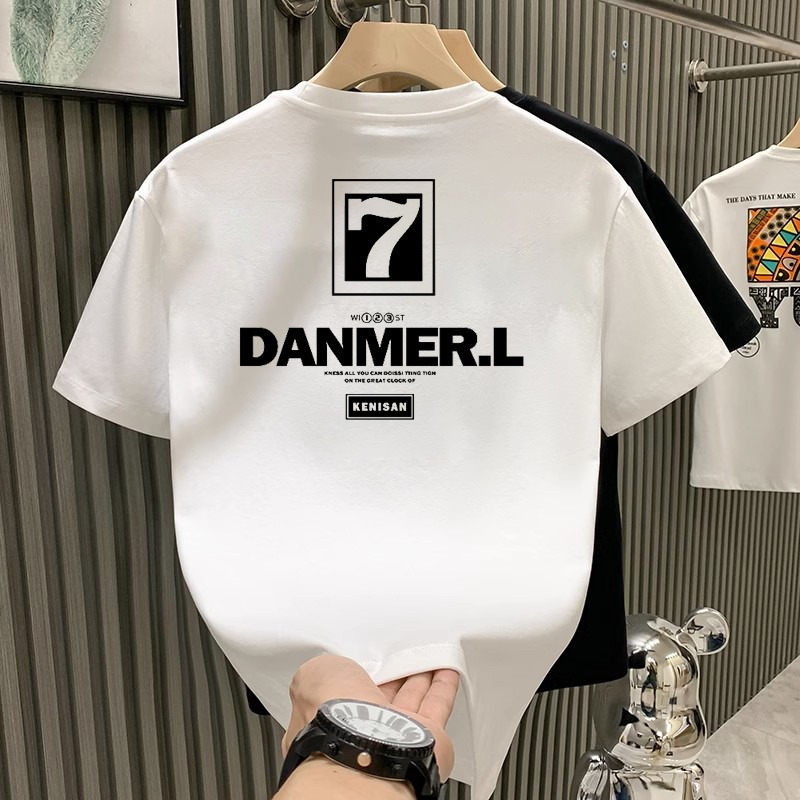 【轻奢正品】长袖重磅26克宽松半袖上衣高档男T恤打底衫高品质男装