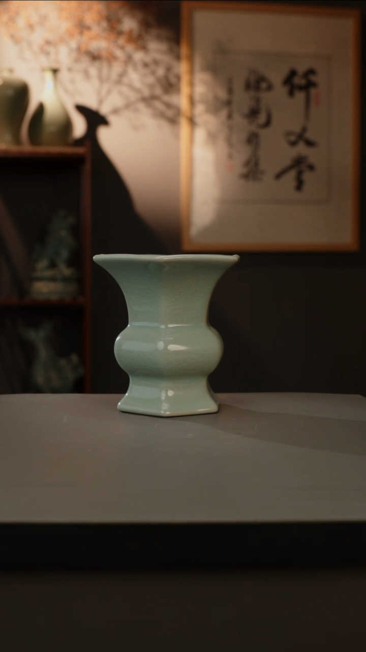 【闪购商品】杯仿古釉原矿 六方