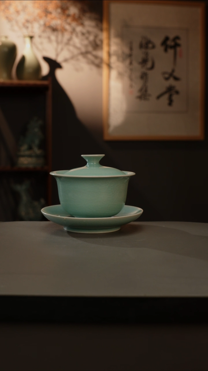 【闪购商品】杯仿古釉原矿 元宝三才
