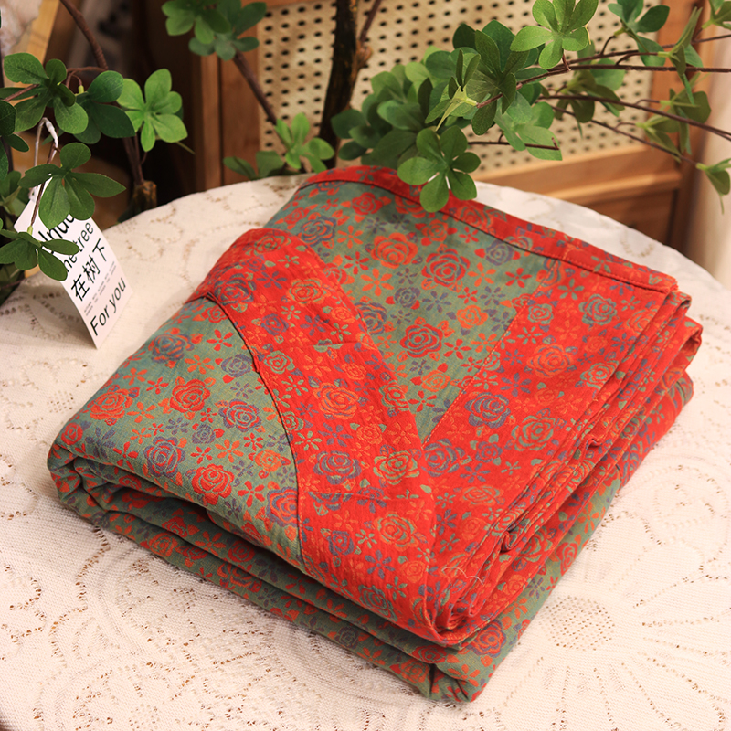 100%纯棉双层纱【单床单】A类纯棉色织提花 柔软 舒适高端类复古 