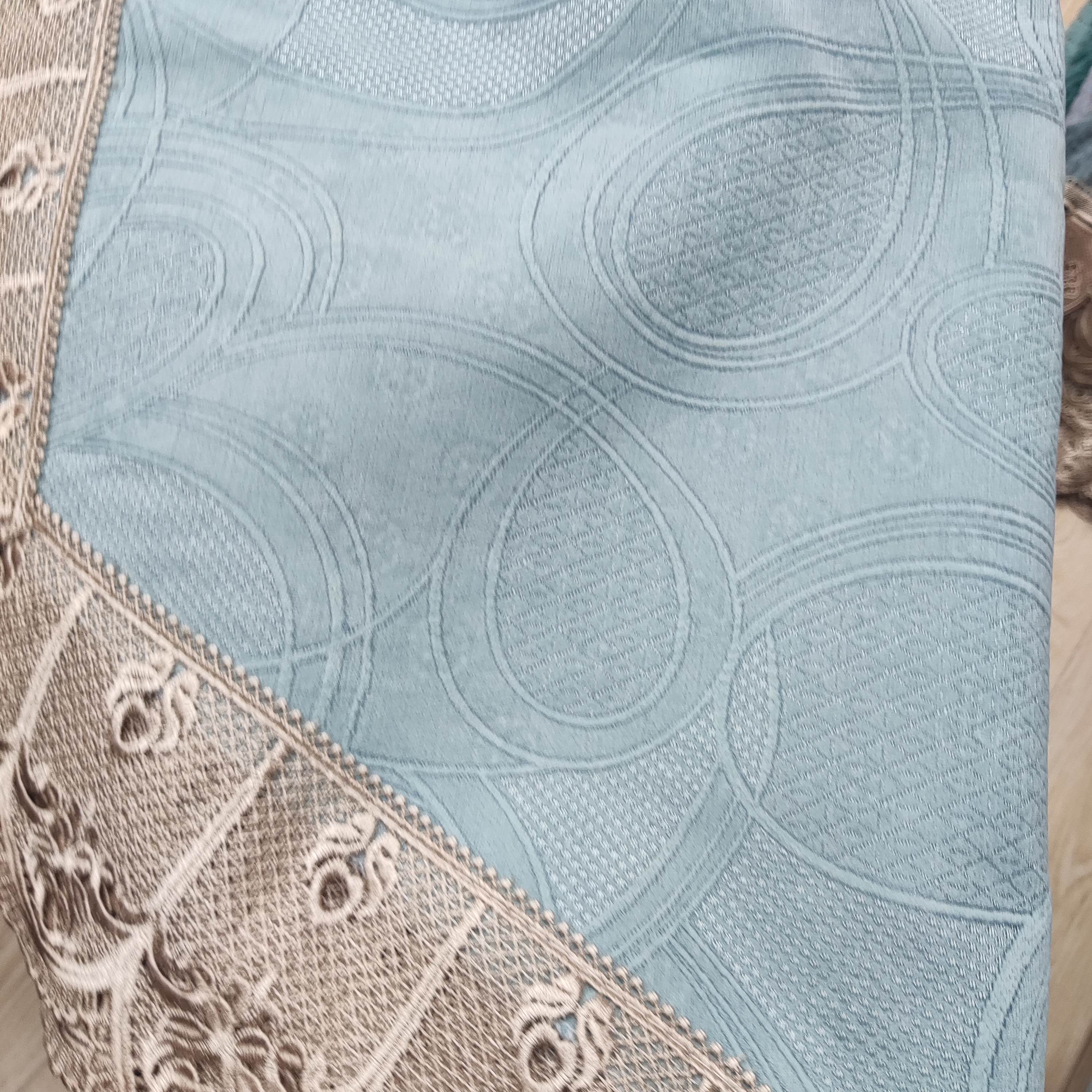 2479蓝色纹理靠背巾拍一发四