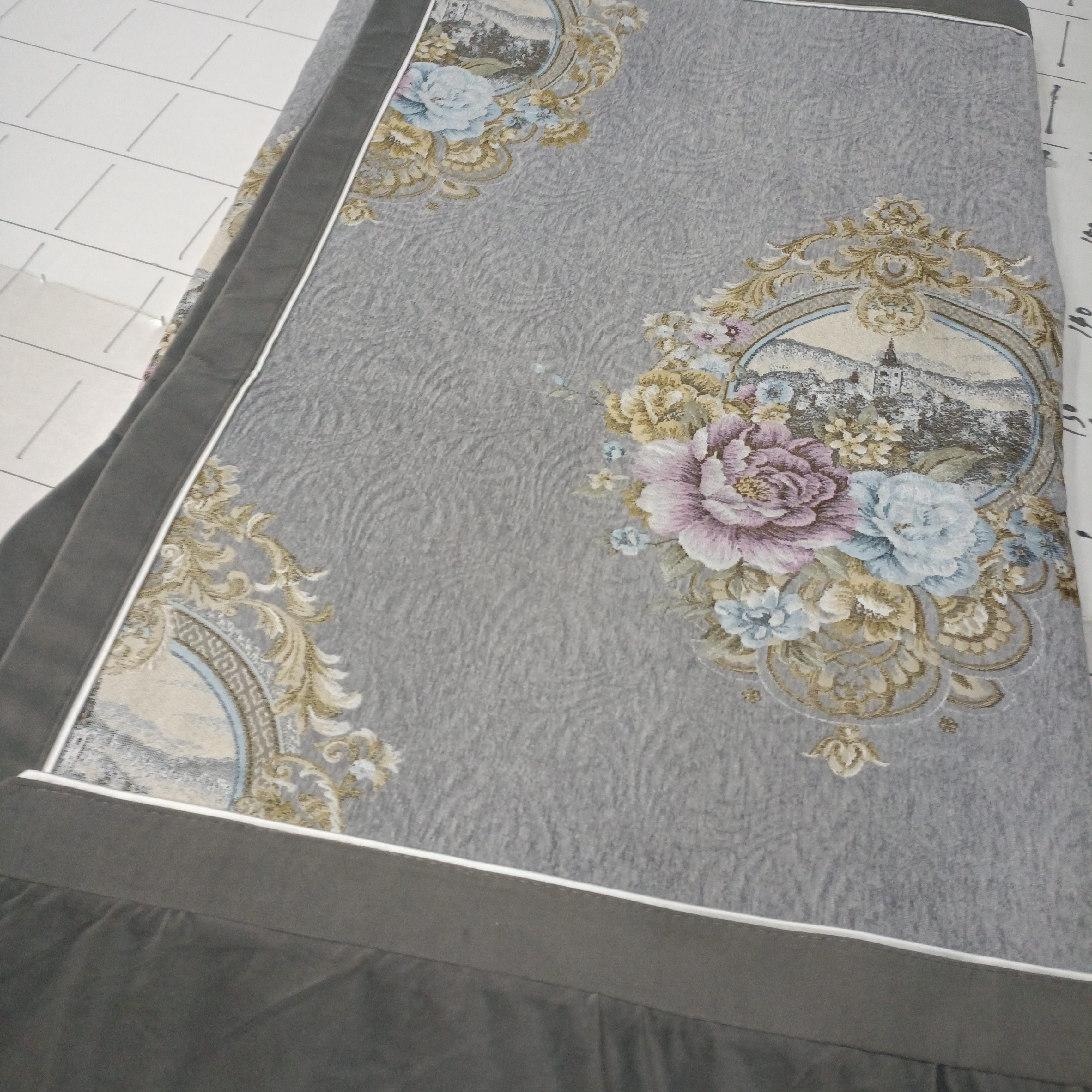 2449灰色色复合沙发垫1-3-5（-4）