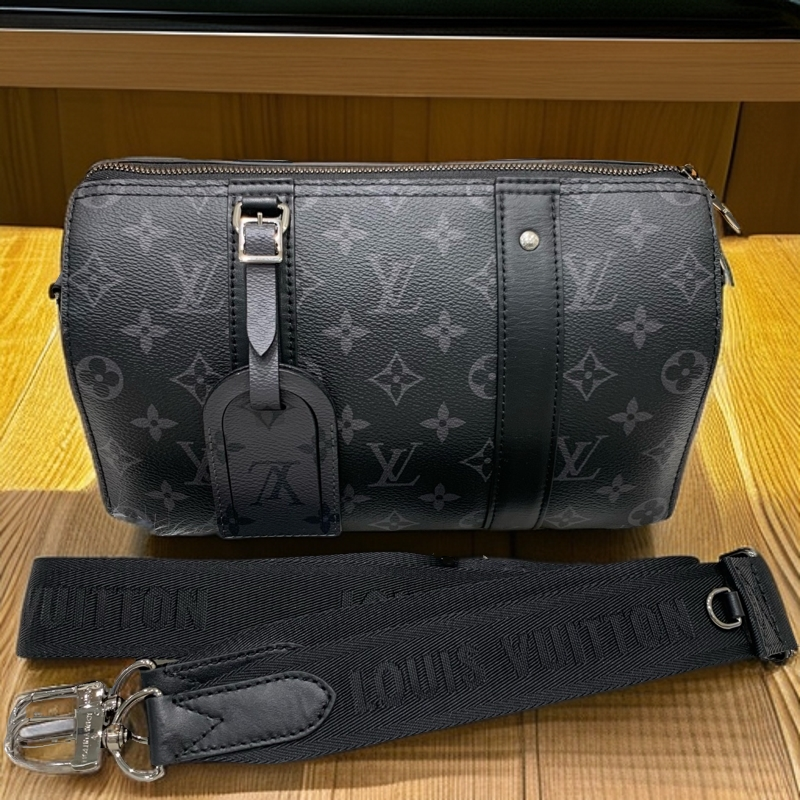 95新 LouisVuitton/路易威登 众奢汇 黑武士keepall斜挎包005824