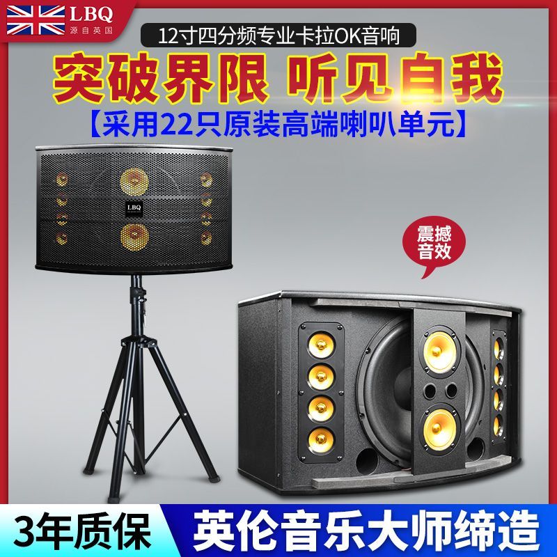 10英国LBQ专业12寸三分频大功率卡包音响10寸家用KTV卡拉OK音箱