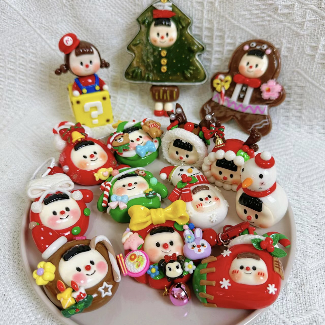 拍一拆二可爱diy手工钥匙扣