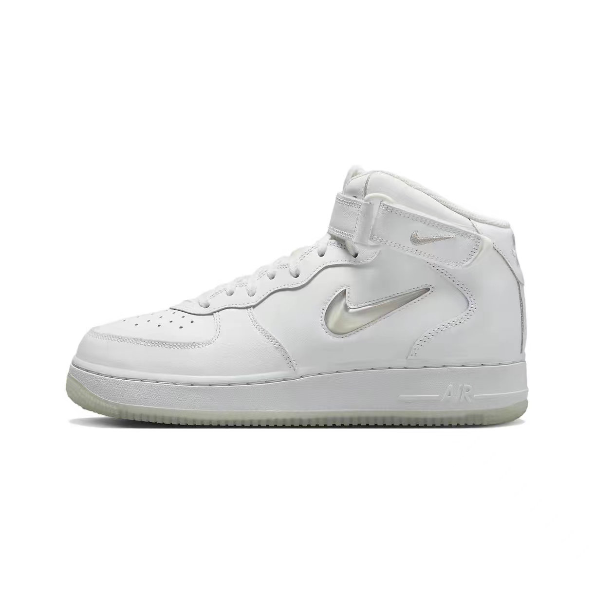 Nike/耐克Air Force 1 Mid白宝石空军缓震防滑中帮板鞋DZ2672-101