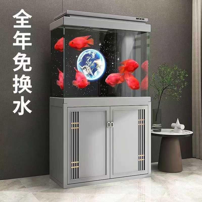 SUNSUN/森森品牌鱼缸干湿分离精致水晶超白玻璃大型龙鱼缸免换水