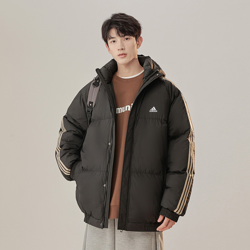 三叶草阿迪达斯潮流冬季棉衣大码加厚防风防水户外运动休闲厚棉服