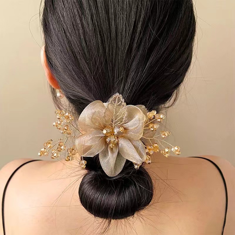 升级款星海之花发圈大肠圈高级感发绳头绳女扎头发头花发饰爆款头