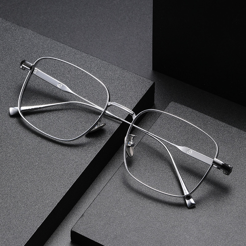 80984-超轻方框设计师款日系钛架眼镜框批发