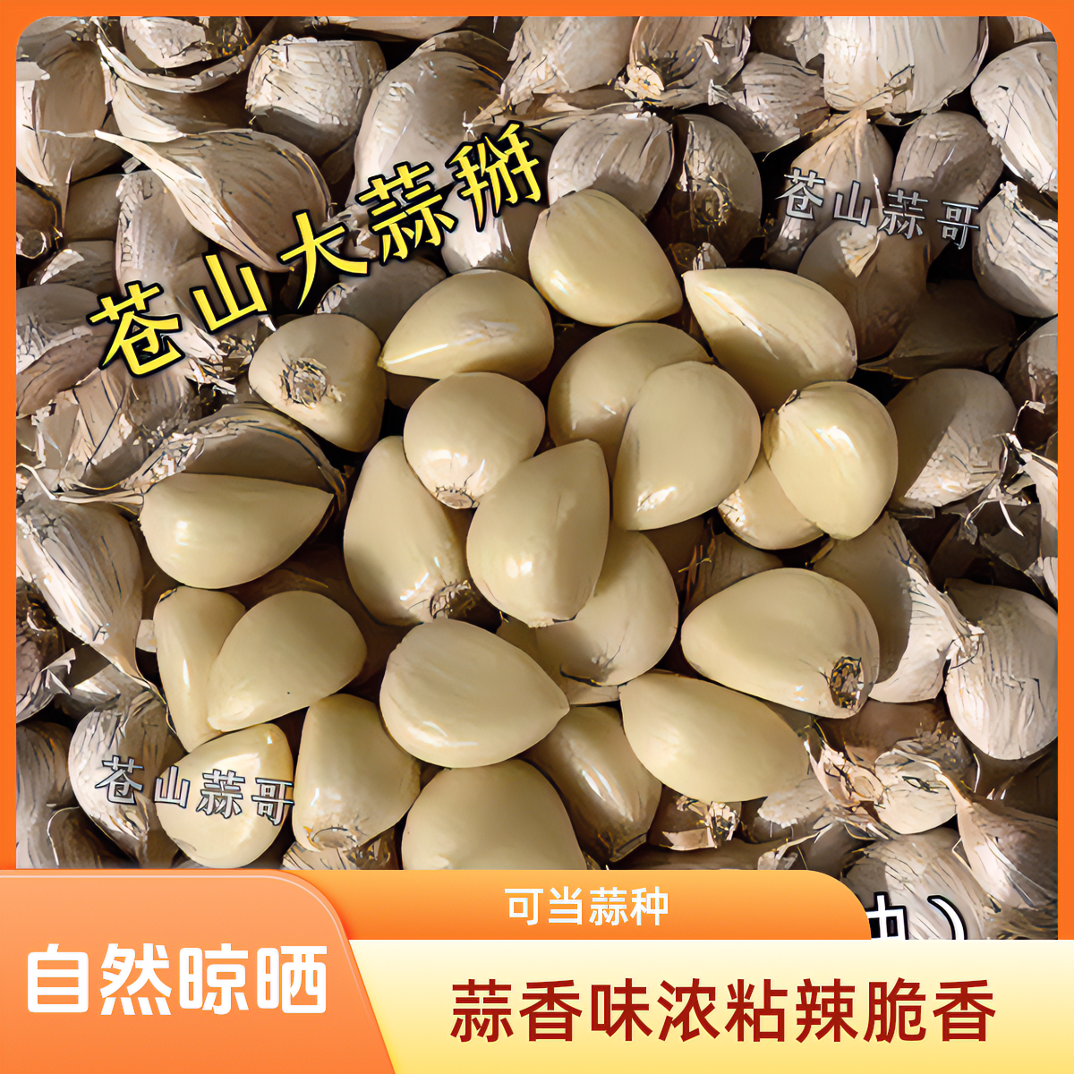 苍山大蒜瓣2025年新干蒜精选四六瓣大蒜瓣白皮蒜纯手工瓣大蒜瓣