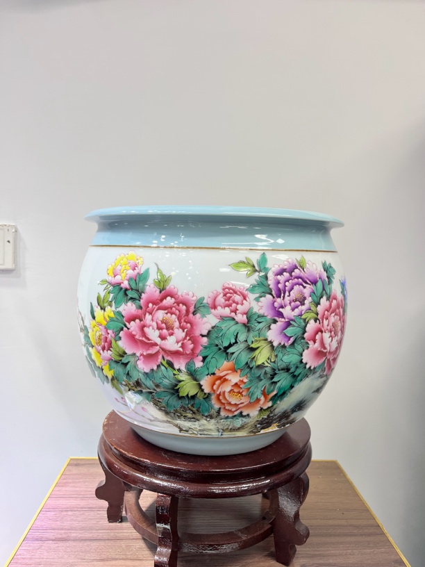 41展示用直播间询价聚宝盆花瓶