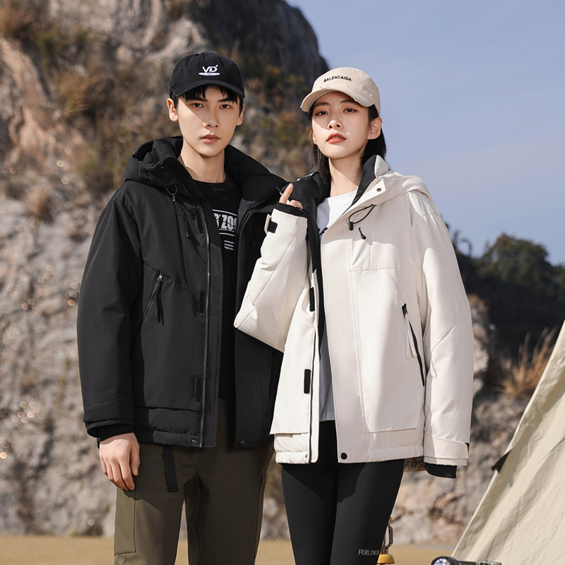 YAYA/鸭鸭男女同款短款羽绒服鸭绒休闲时尚户外加厚YE3B730747PA