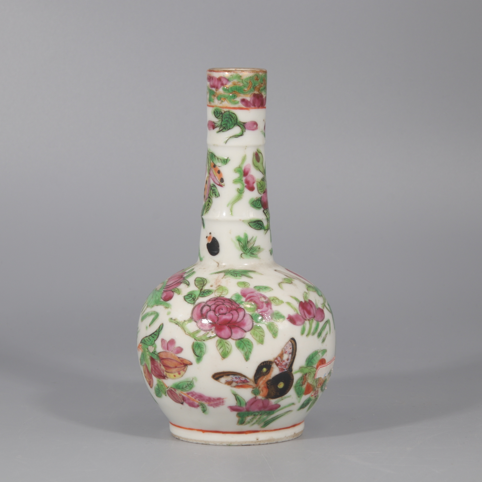 粉彩花鸟纹赏瓶 H407-013