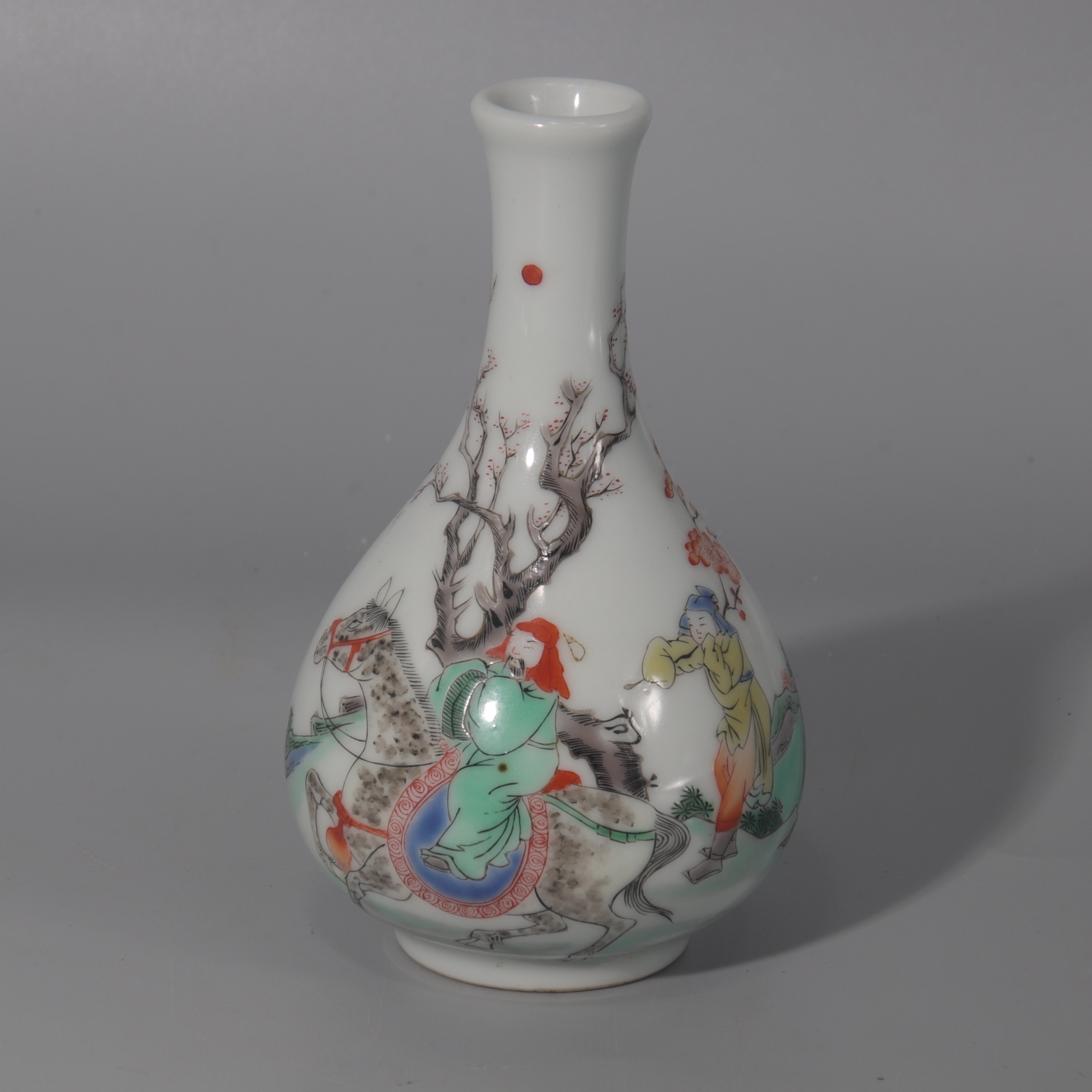 粉彩人物纹玉壶春瓶H407-095