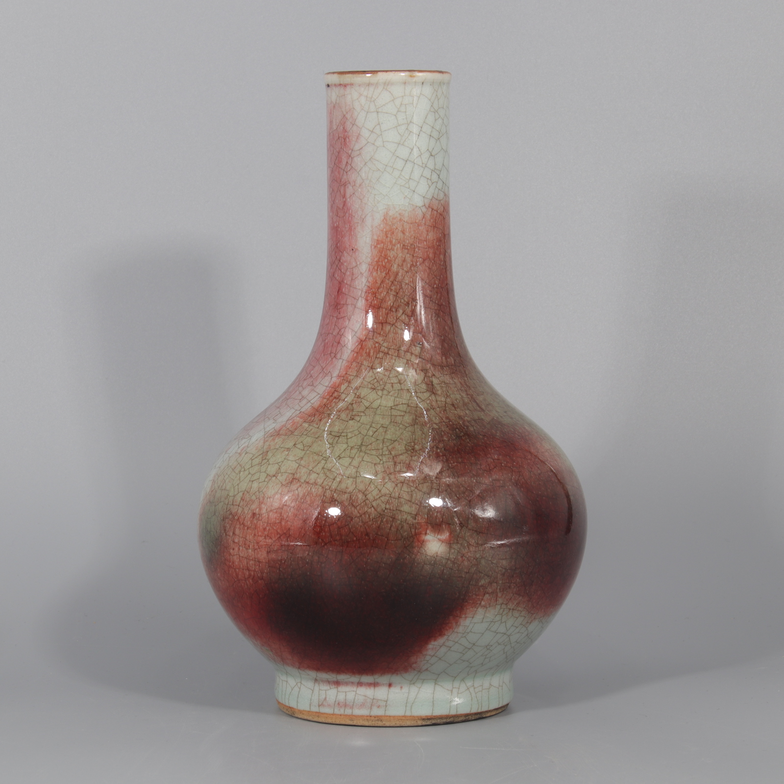 红釉长颈瓶   H409-904