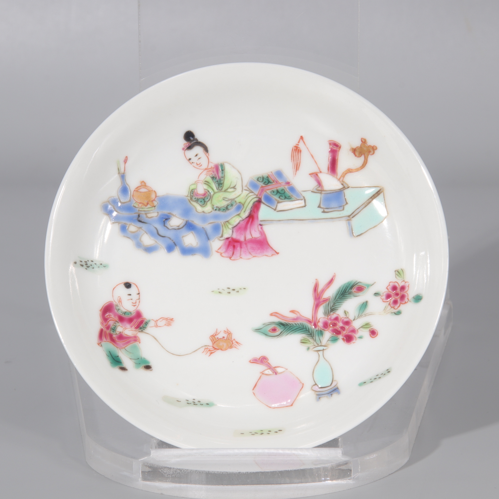 粉彩人物纹盘 407-109