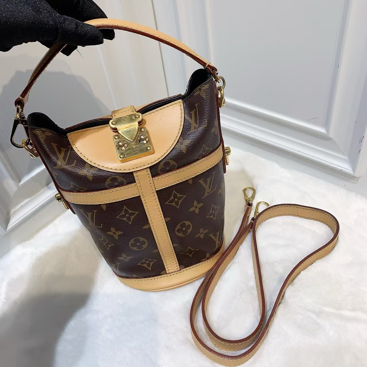 95新 LouisVuitton/路易威登 （静姐）路易威登老花薯条包