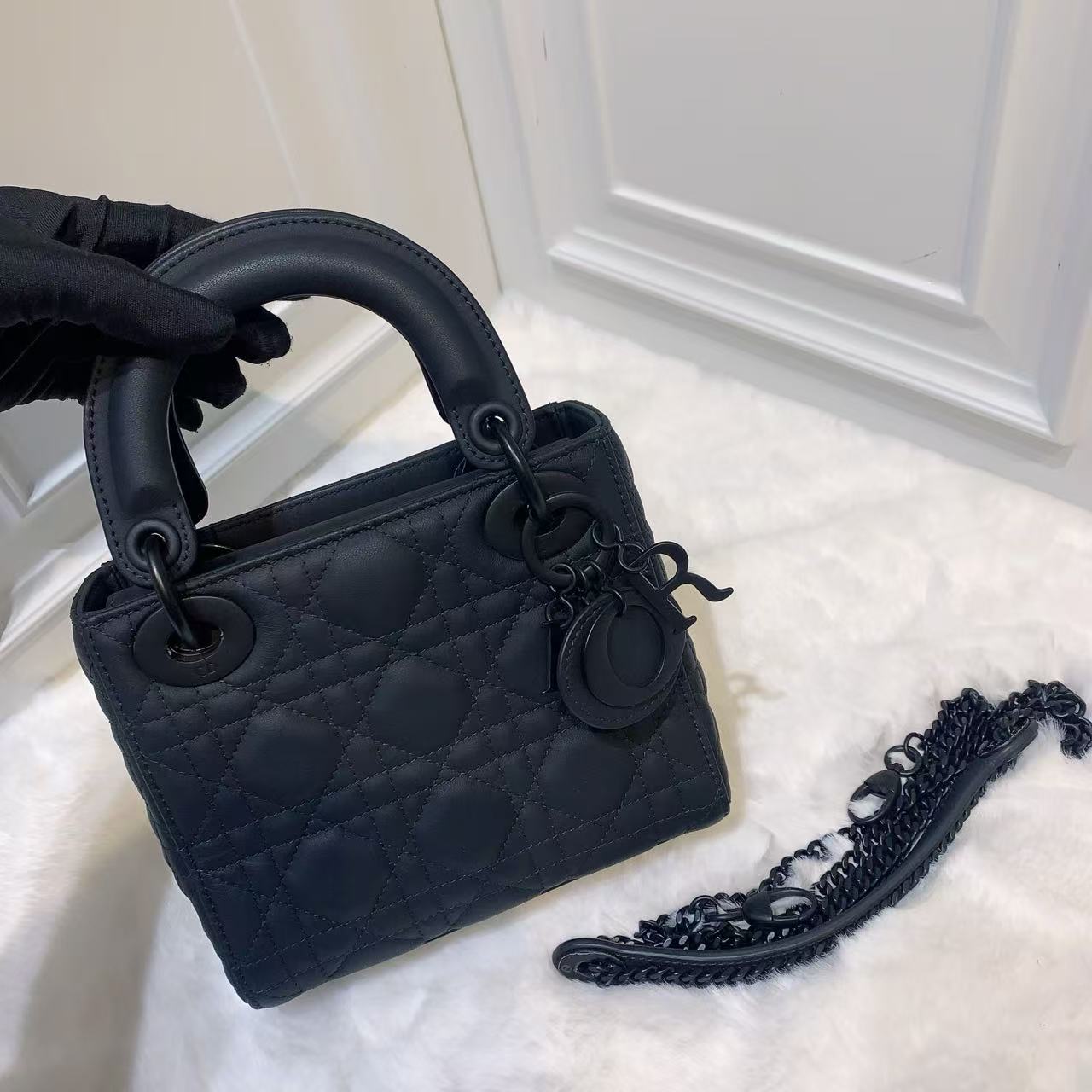 99新 DIOR/迪奥 （铭）迪奥戴妃三格哑光