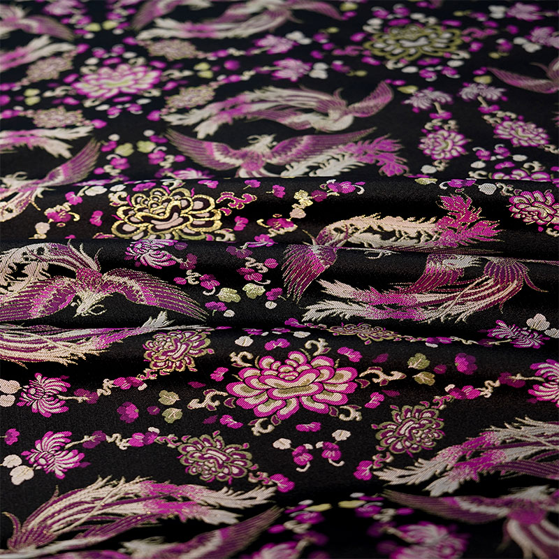 上久楷宋锦【凤凰于飞】140门幅桑蚕丝面料【一经裁剪概不退换】