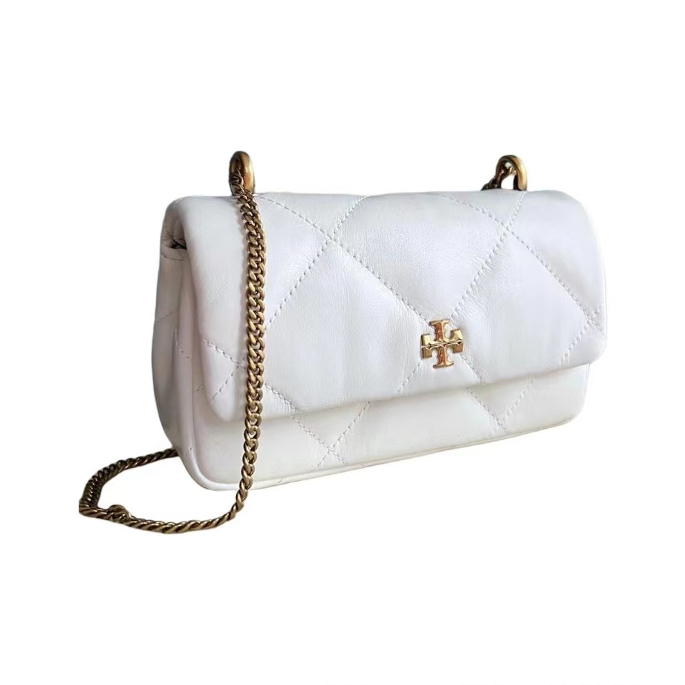 Tory Burch汤丽柏琦  香港发货 KIRA白色迷你单肩包154710-100