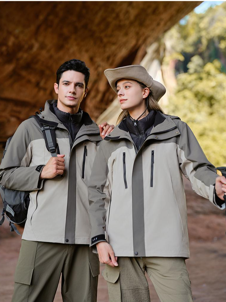 团购三防摇粒绒三合一冲锋衣户外加绒加厚防风保暖登山运动