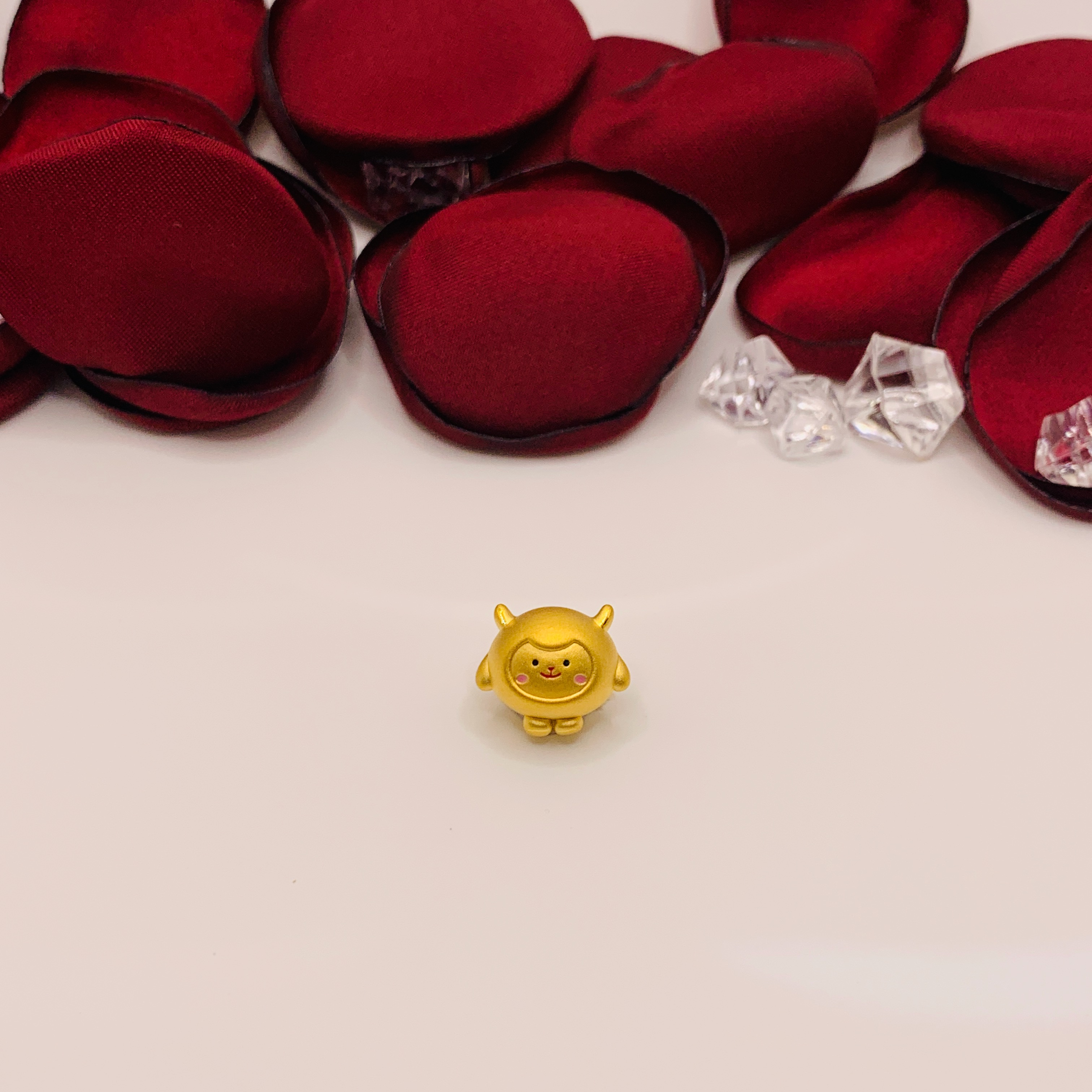 dongdong羊黄金转运珠 足金999 东东羊 蛋仔派对 