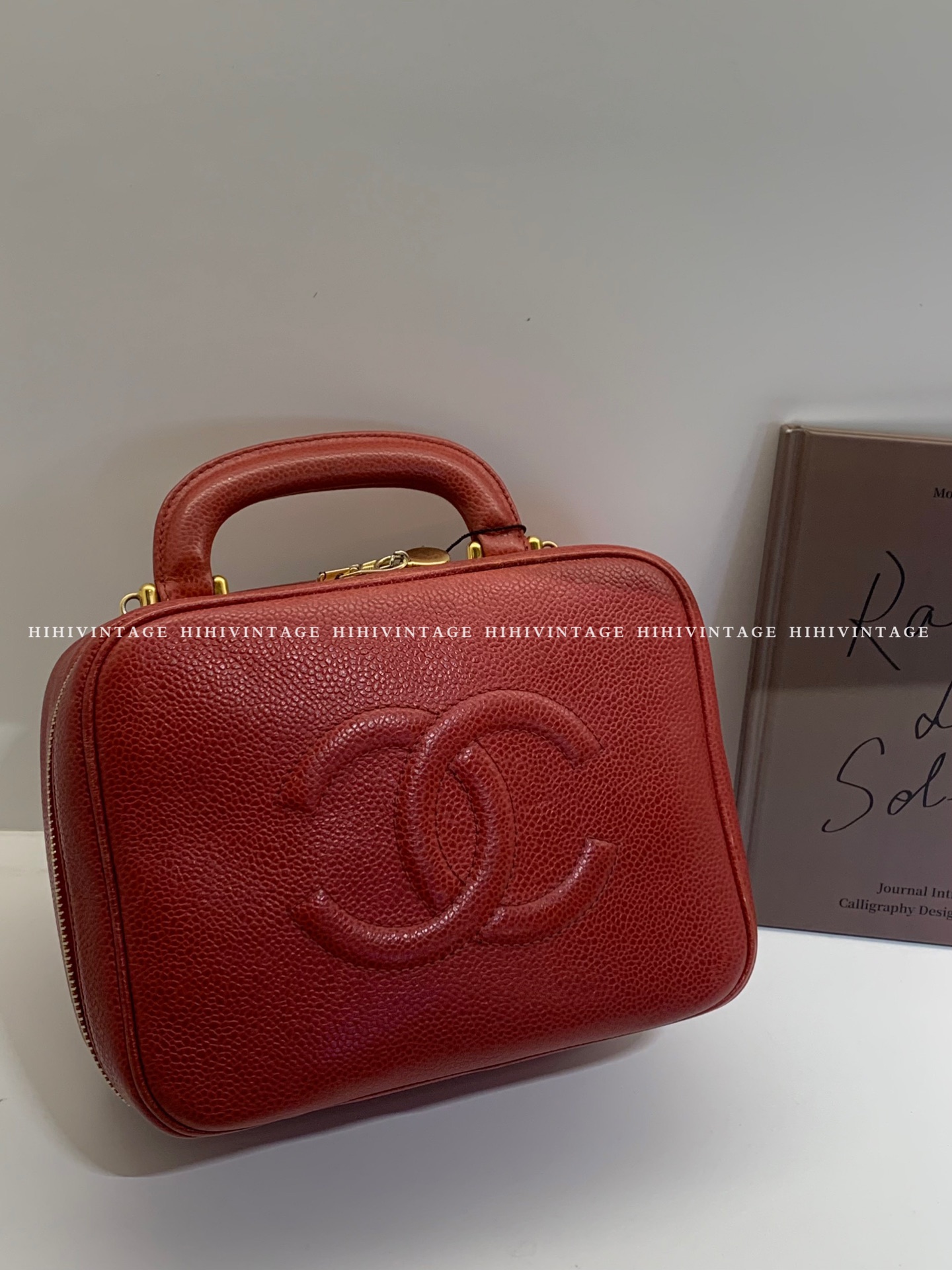 95新 Chanel/香奈儿 HIHI/Chanel 红色相机包/7396384VS