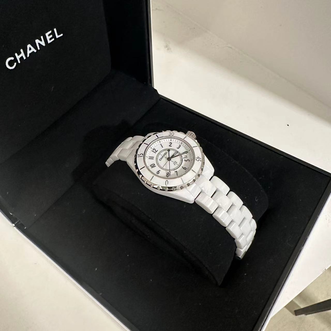 99新 Chanel/香奈儿 HIHI精选/Chanel 白陶瓷J12 38表径