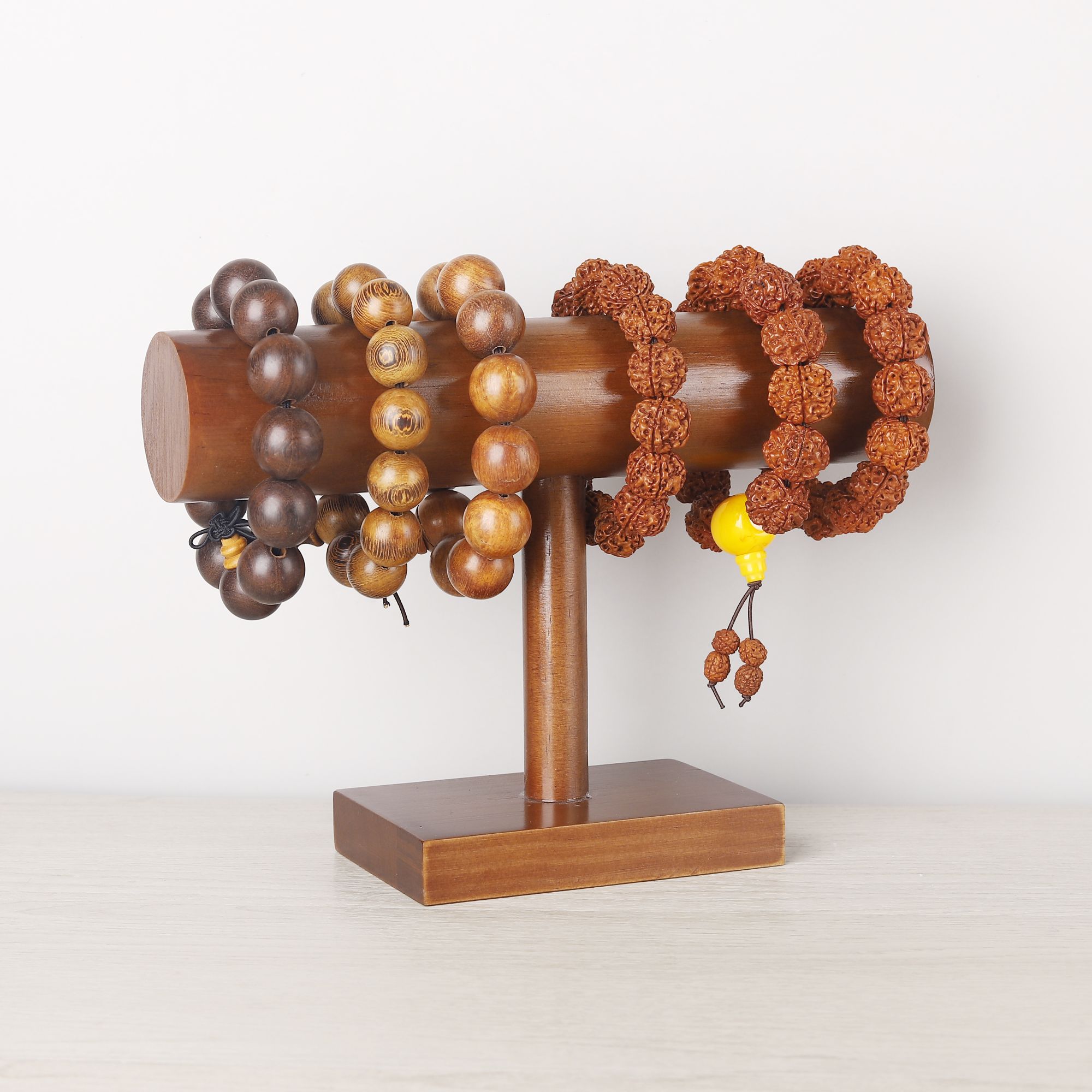 手镯架佛珠文玩展示架手持串串收纳架家用手串头绳架首饰展示架子