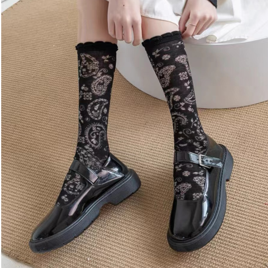 【唯衣魅】2024四季款腰果袜子独特款日系