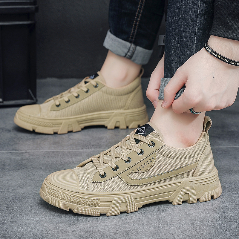 3522秋冬低帮解放鞋 男透气防臭防滑耐磨工地户外防滑钓鱼爬山鞋