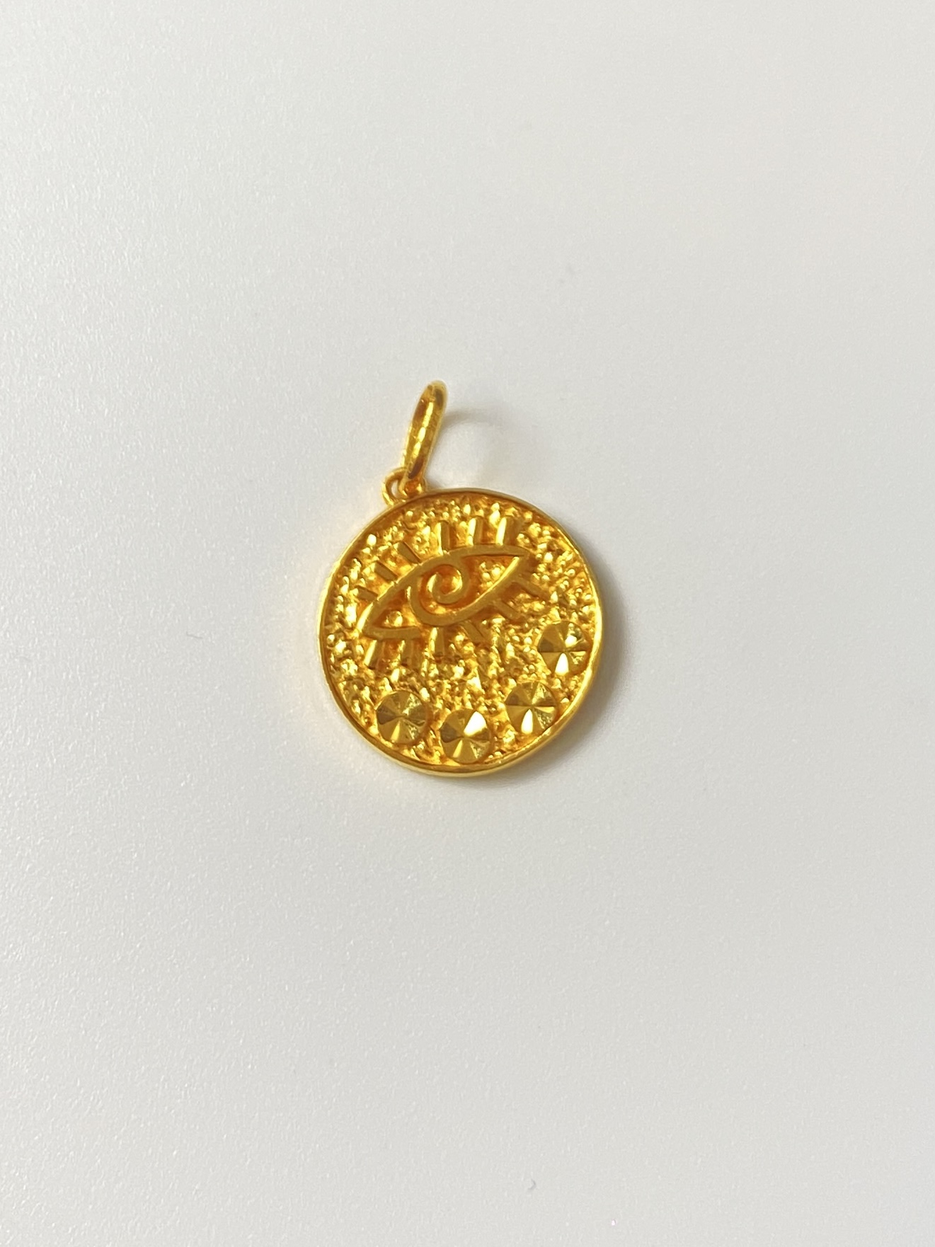 足金999 恶魔之眼圆牌