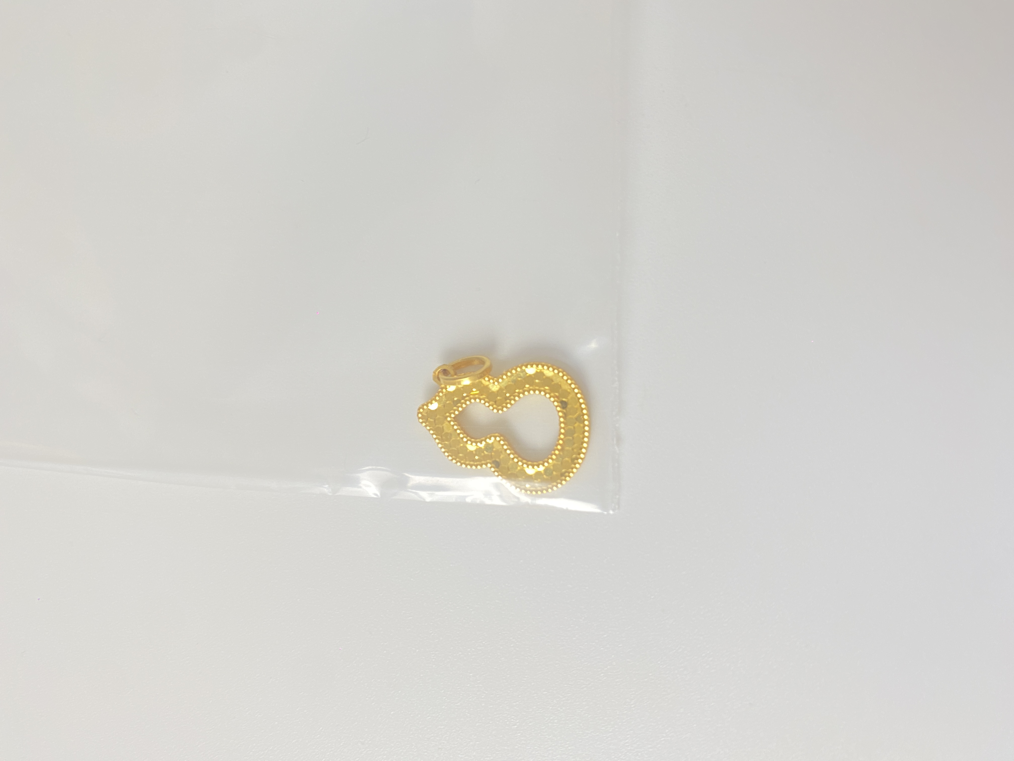 足金999 小鱼鳞葫芦吊坠