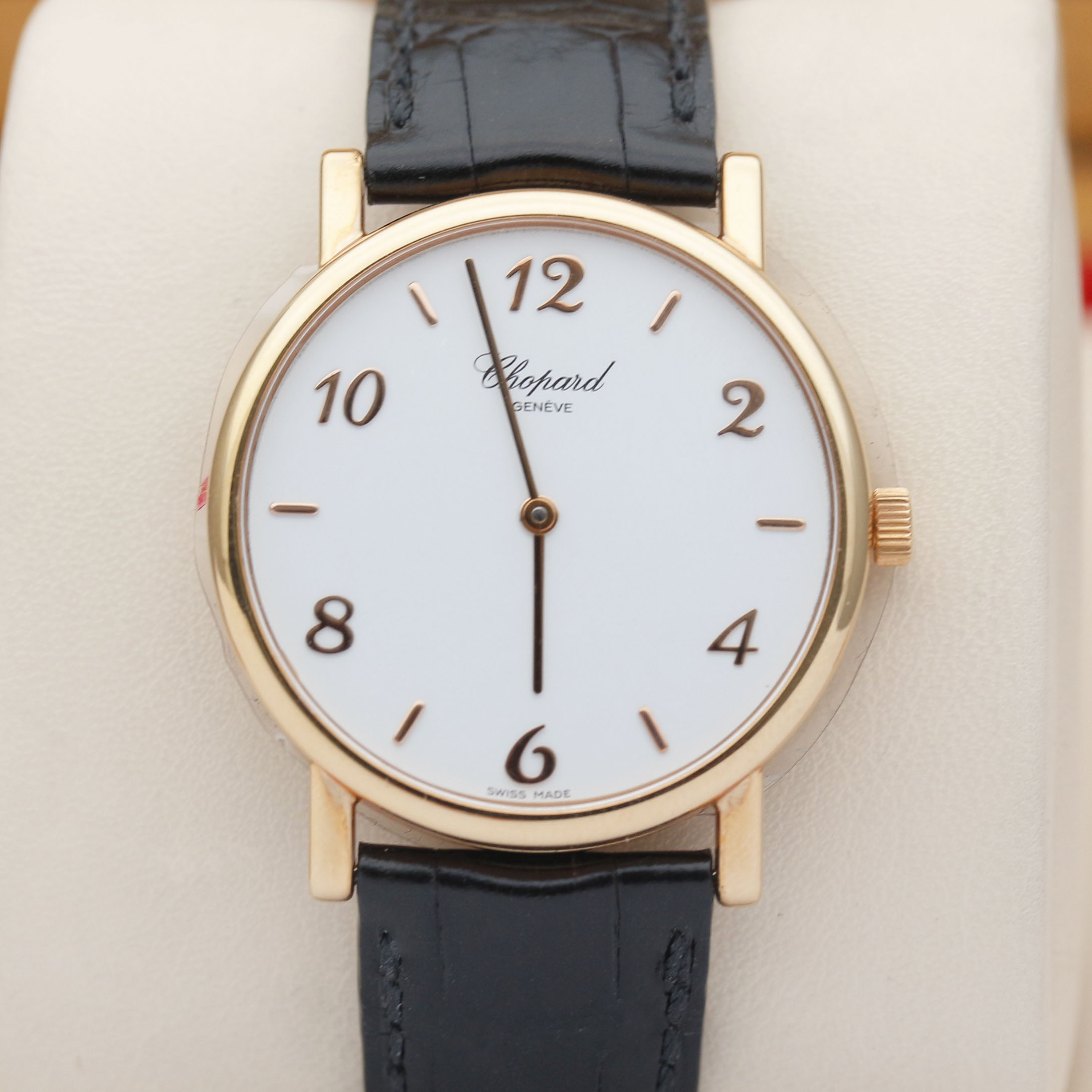 99新 Chopard/萧邦 Classic系列/18K黄金33mm/手动机械/单表