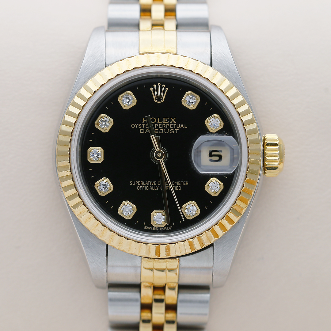 99新 Rolex/劳力士 【捡漏价】日志型79173自动机械26mm间黄金原钻