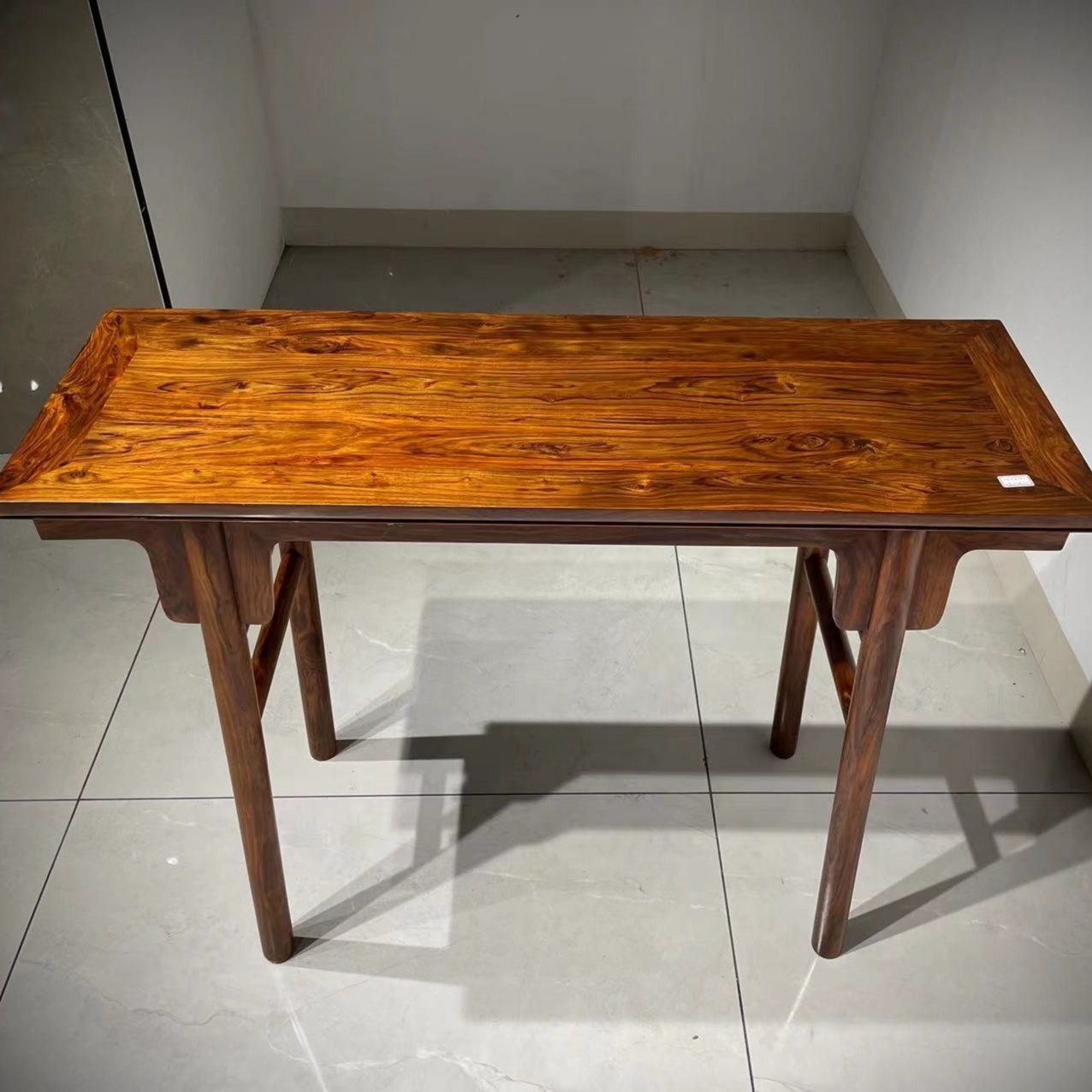 海南黄花梨刀牙平头案【降香黄檀】老干料108cm红木