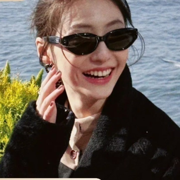 新款墨镜女防晒防紫外线复古个性猫眼高级感网红太阳镜
