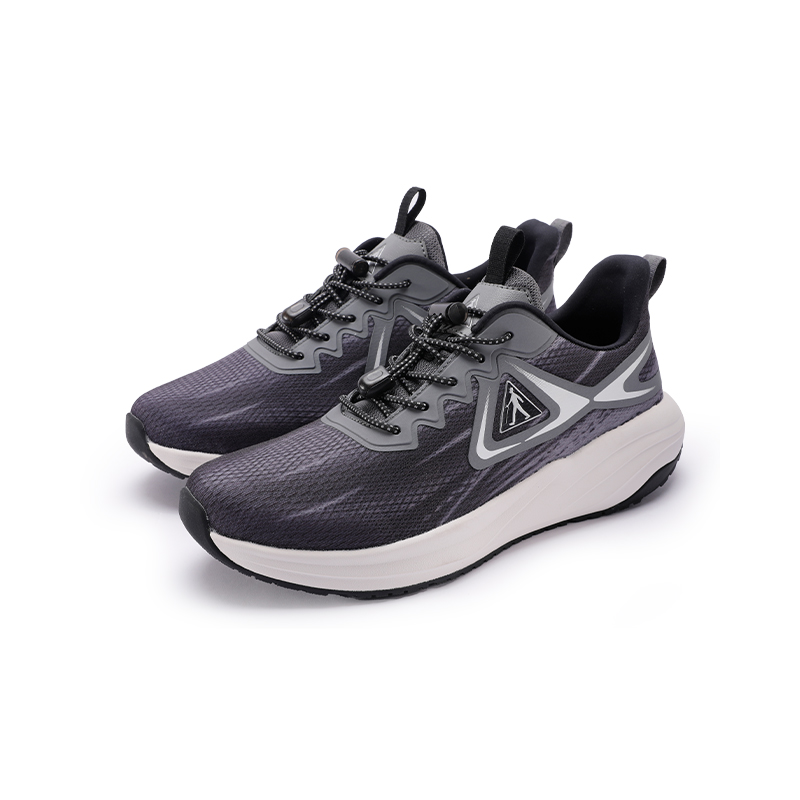 足力健老人鞋新款快走鞋时尚透气跑步网面轻便缓震舒适软底运动鞋