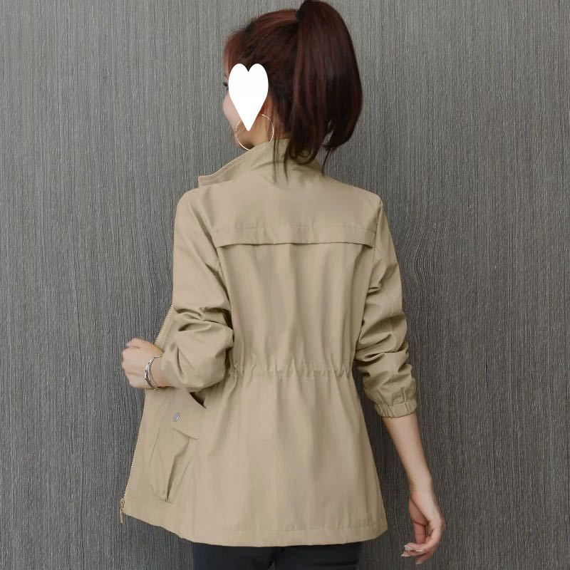 绿色伴侣双层加里2023年新款韩版小个子风衣女春秋季洋气外套