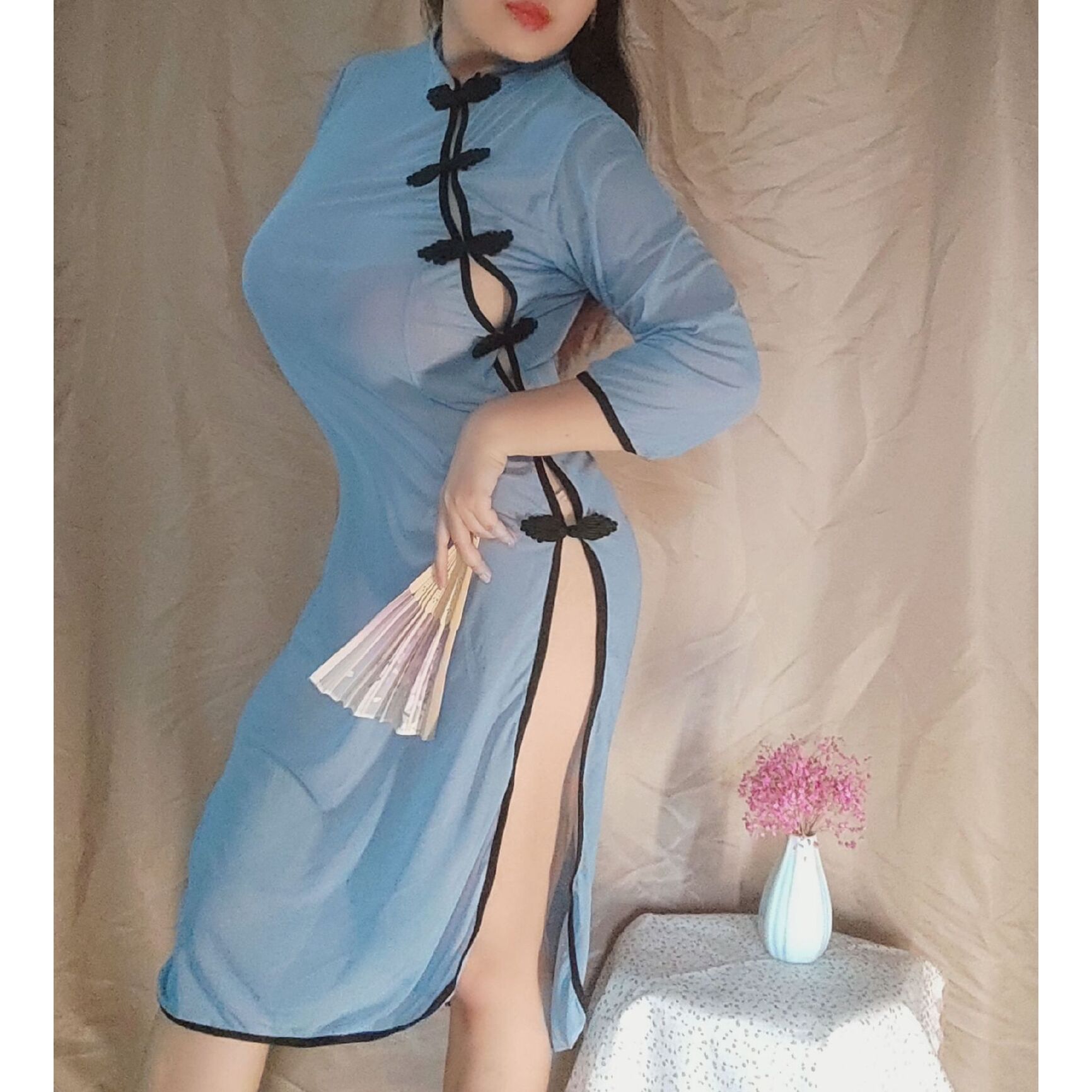 古装大码情趣内衣透明睡衣性感民国旗袍制服诱惑情绪用品激情套装