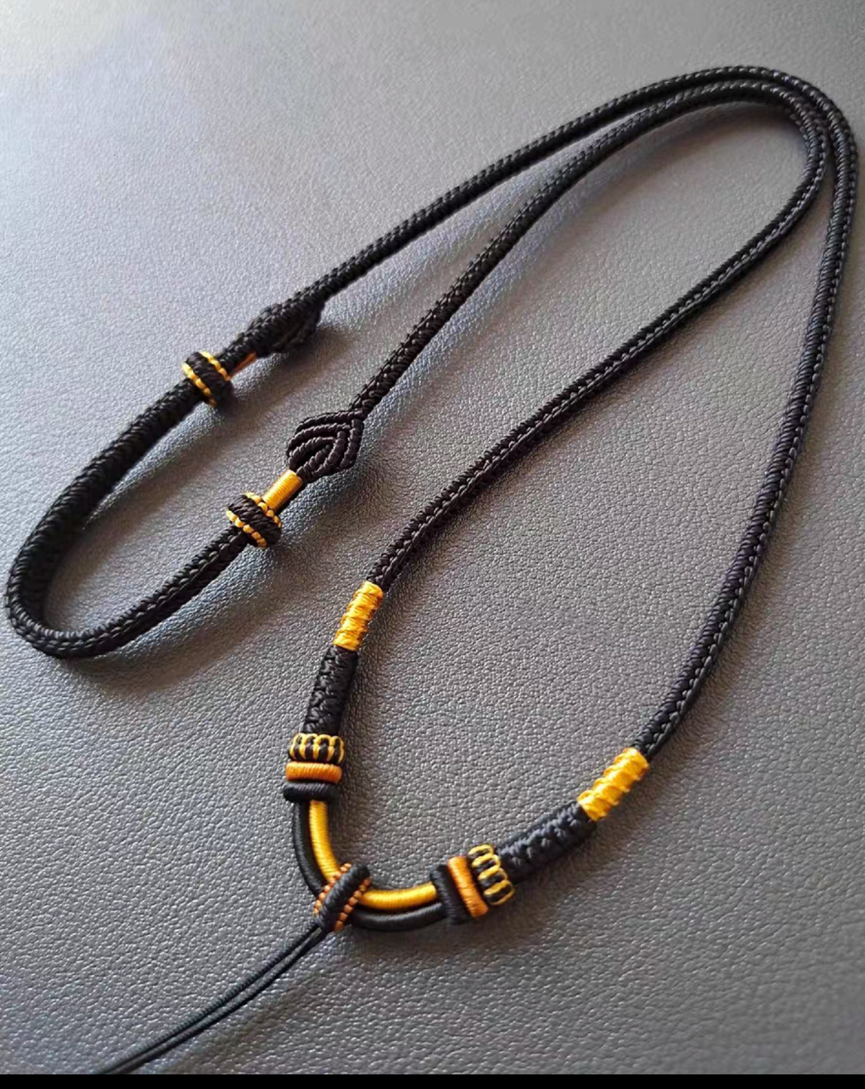 非金属 纯手工编织八股项链绳