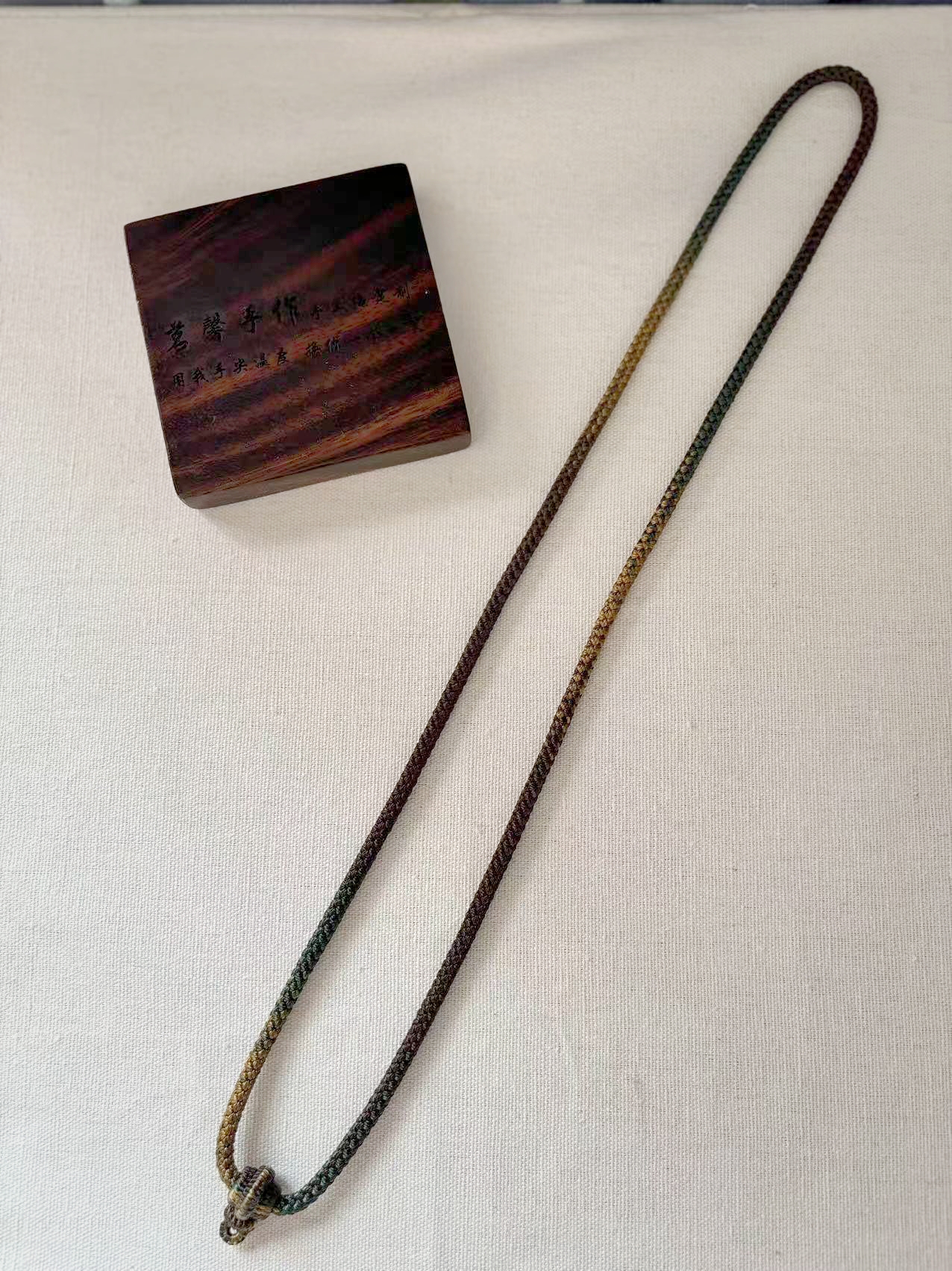 非金属纯手工编织龙鳞项链绳4.0-4.5mm